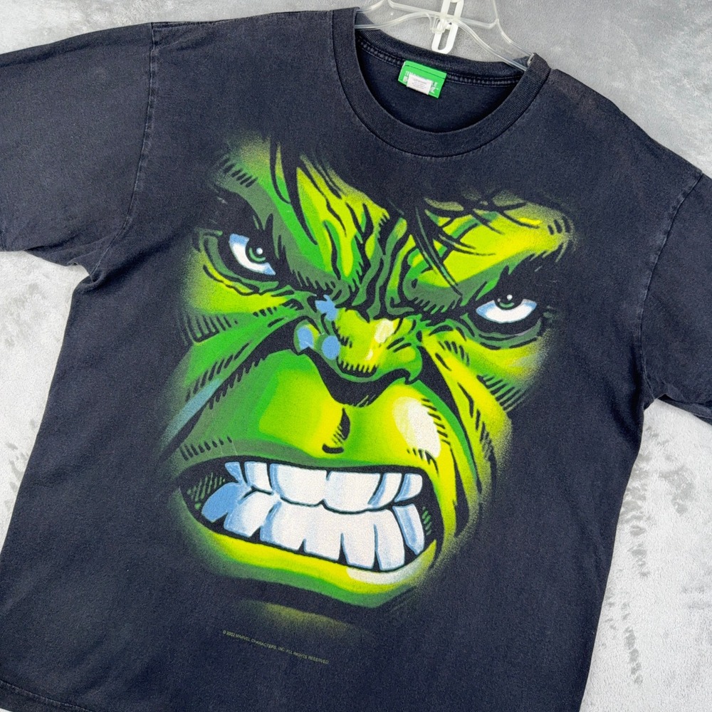 Vtg Marvel The‎ Incredible Hulk 2002 T-Shirt Mens XL Comic Superhero Y2K Graphic